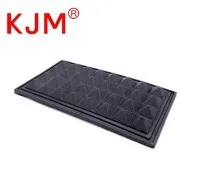 Coixinet de peus inferiors cosits de plàstic negre per a funda de motxilla